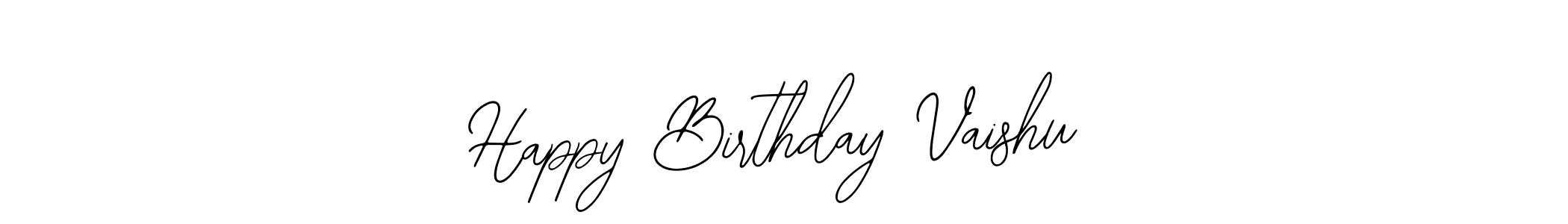 Also You can easily find your signature by using the search form. We will create Happy Birthday Vaishu name handwritten signature images for you free of cost using Bearetta-2O07w sign style. Happy Birthday Vaishu signature style 12 images and pictures png