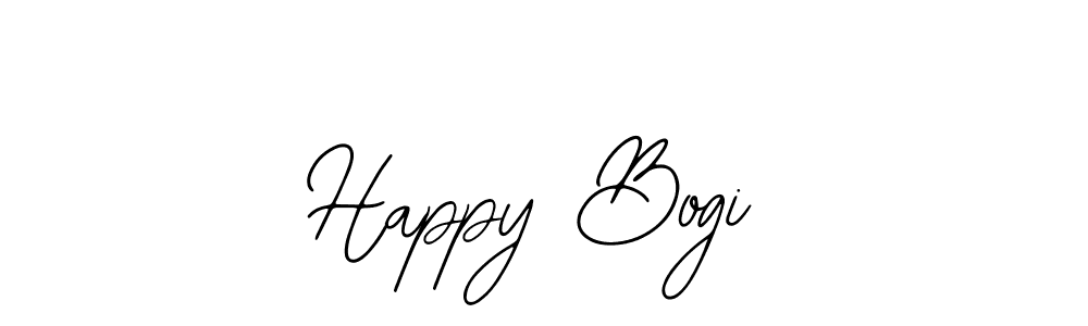 Design your own signature with our free online signature maker. With this signature software, you can create a handwritten (Bearetta-2O07w) signature for name Happy Bogi. Happy Bogi signature style 12 images and pictures png