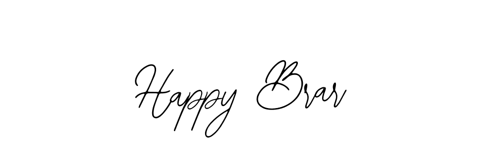 Make a beautiful signature design for name Happy Brar. With this signature (Bearetta-2O07w) style, you can create a handwritten signature for free. Happy Brar signature style 12 images and pictures png