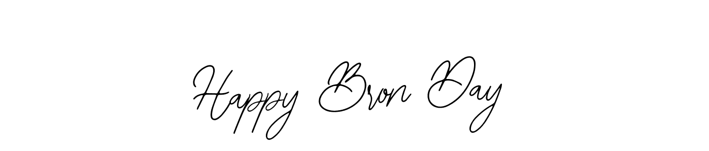 Use a signature maker to create a handwritten signature online. With this signature software, you can design (Bearetta-2O07w) your own signature for name Happy Bron Day. Happy Bron Day signature style 12 images and pictures png