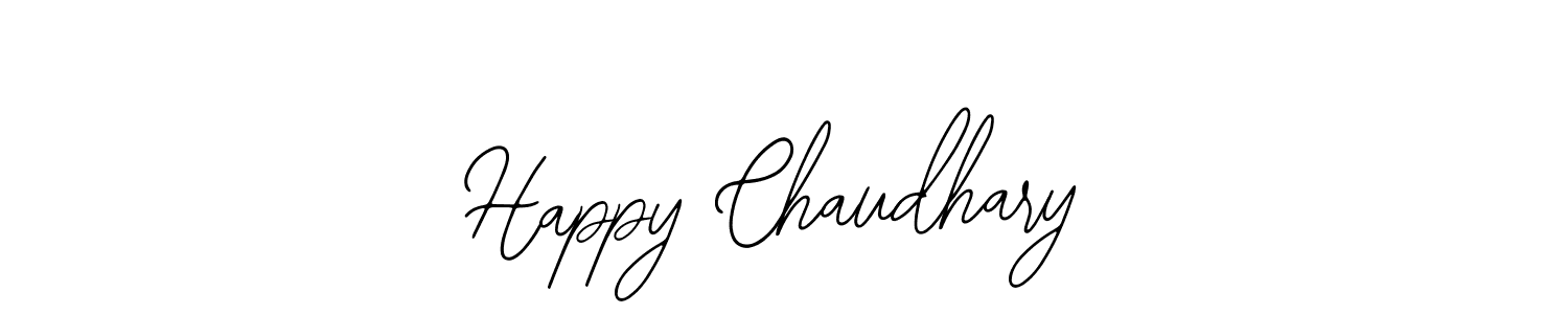Also You can easily find your signature by using the search form. We will create Happy Chaudhary name handwritten signature images for you free of cost using Bearetta-2O07w sign style. Happy Chaudhary signature style 12 images and pictures png