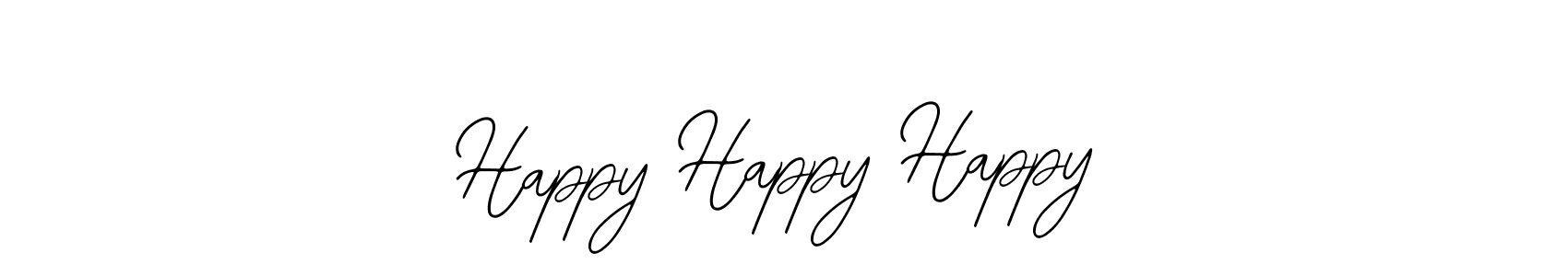 Design your own signature with our free online signature maker. With this signature software, you can create a handwritten (Bearetta-2O07w) signature for name Happy Happy Happy. Happy Happy Happy signature style 12 images and pictures png