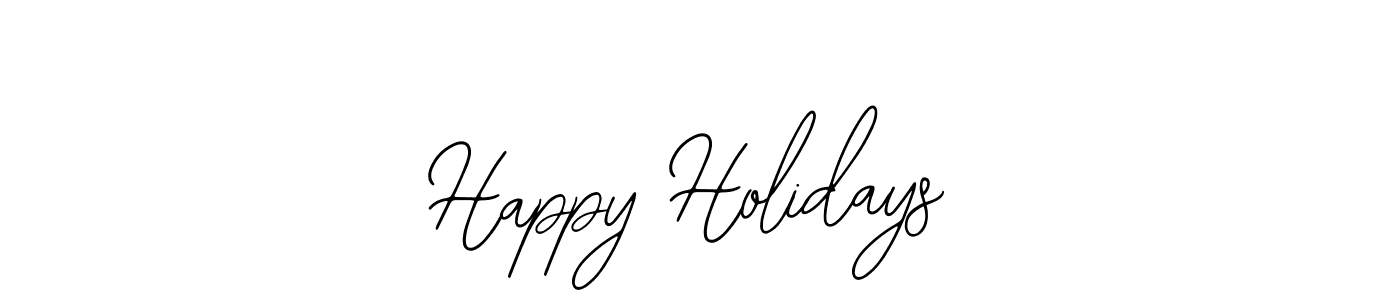 How to make Happy Holidays signature? Bearetta-2O07w is a professional autograph style. Create handwritten signature for Happy Holidays name. Happy Holidays signature style 12 images and pictures png