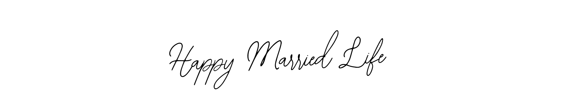 Also we have Happy Married Life name is the best signature style. Create professional handwritten signature collection using Bearetta-2O07w autograph style. Happy Married Life signature style 12 images and pictures png