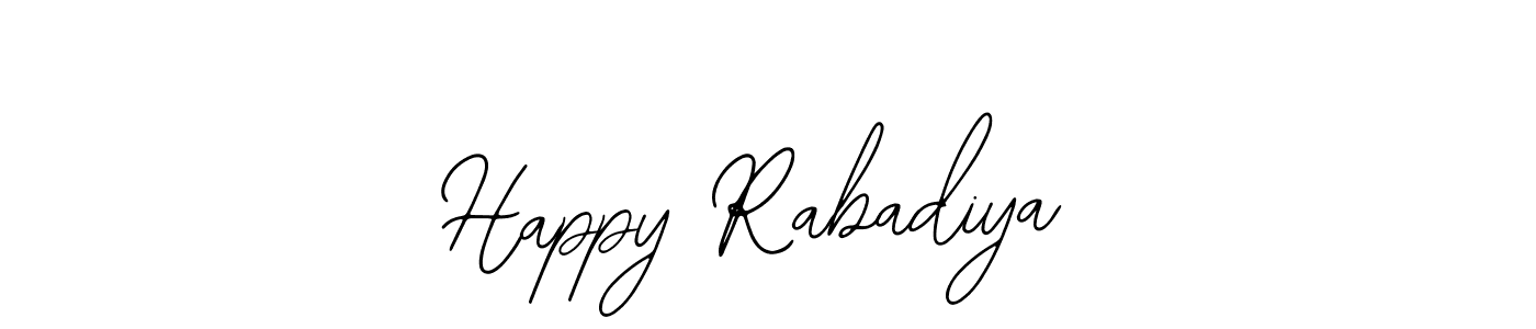 Similarly Bearetta-2O07w is the best handwritten signature design. Signature creator online .You can use it as an online autograph creator for name Happy Rabadiya. Happy Rabadiya signature style 12 images and pictures png