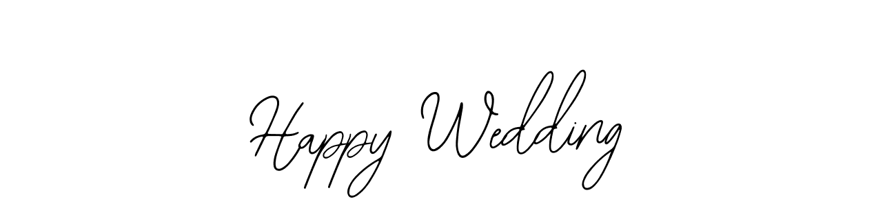 How to make Happy Wedding signature? Bearetta-2O07w is a professional autograph style. Create handwritten signature for Happy Wedding name. Happy Wedding signature style 12 images and pictures png