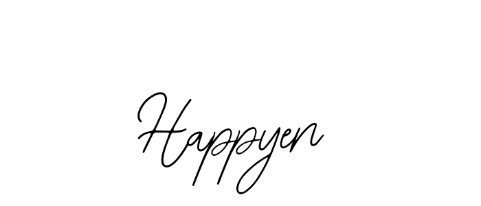 Make a beautiful signature design for name Happyen. With this signature (Bearetta-2O07w) style, you can create a handwritten signature for free. Happyen signature style 12 images and pictures png