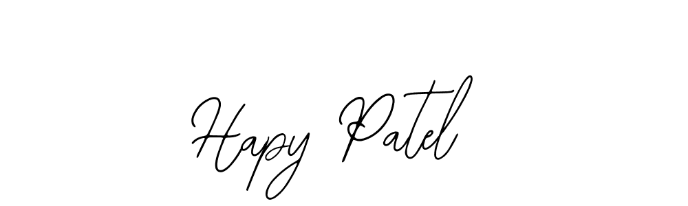 Also You can easily find your signature by using the search form. We will create Hapy Patel name handwritten signature images for you free of cost using Bearetta-2O07w sign style. Hapy Patel signature style 12 images and pictures png