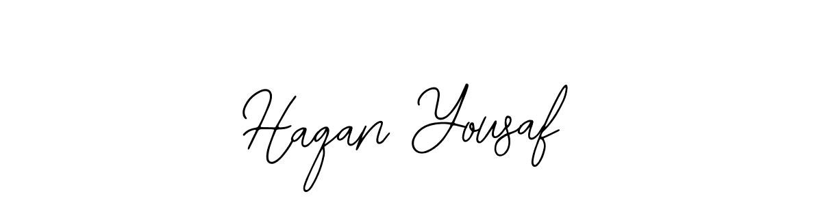 Also You can easily find your signature by using the search form. We will create Haqan Yousaf name handwritten signature images for you free of cost using Bearetta-2O07w sign style. Haqan Yousaf signature style 12 images and pictures png