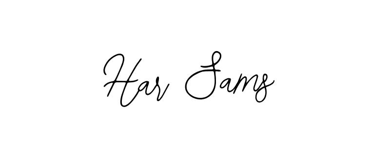 Similarly Bearetta-2O07w is the best handwritten signature design. Signature creator online .You can use it as an online autograph creator for name Har Sams. Har Sams signature style 12 images and pictures png