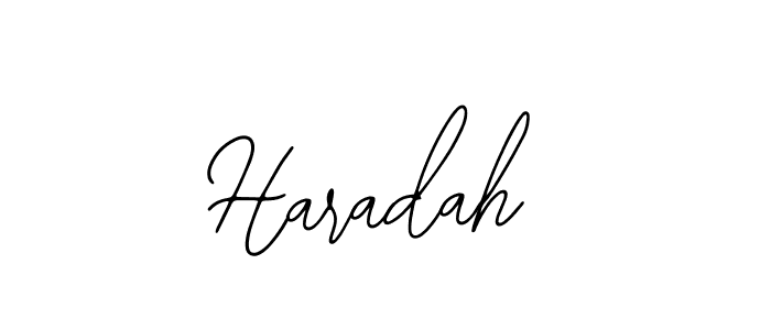 Haradah stylish signature style. Best Handwritten Sign (Bearetta-2O07w) for my name. Handwritten Signature Collection Ideas for my name Haradah. Haradah signature style 12 images and pictures png