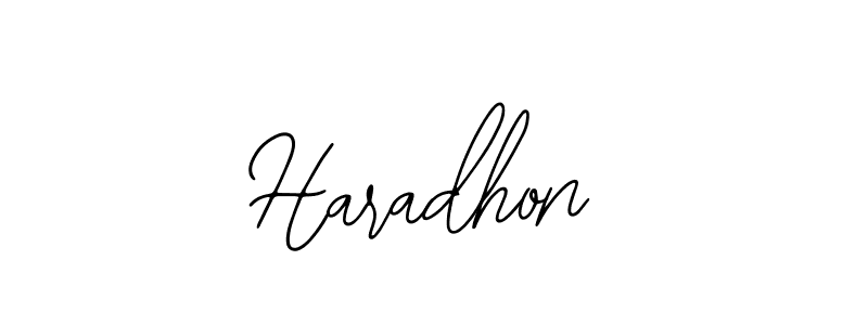 You should practise on your own different ways (Bearetta-2O07w) to write your name (Haradhon) in signature. don't let someone else do it for you. Haradhon signature style 12 images and pictures png