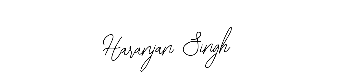 How to make Haranjan Singh name signature. Use Bearetta-2O07w style for creating short signs online. This is the latest handwritten sign. Haranjan Singh signature style 12 images and pictures png