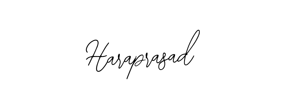 Use a signature maker to create a handwritten signature online. With this signature software, you can design (Bearetta-2O07w) your own signature for name Haraprasad. Haraprasad signature style 12 images and pictures png