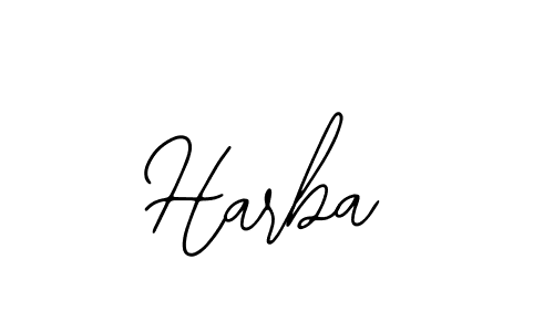 Design your own signature with our free online signature maker. With this signature software, you can create a handwritten (Bearetta-2O07w) signature for name Harba. Harba signature style 12 images and pictures png