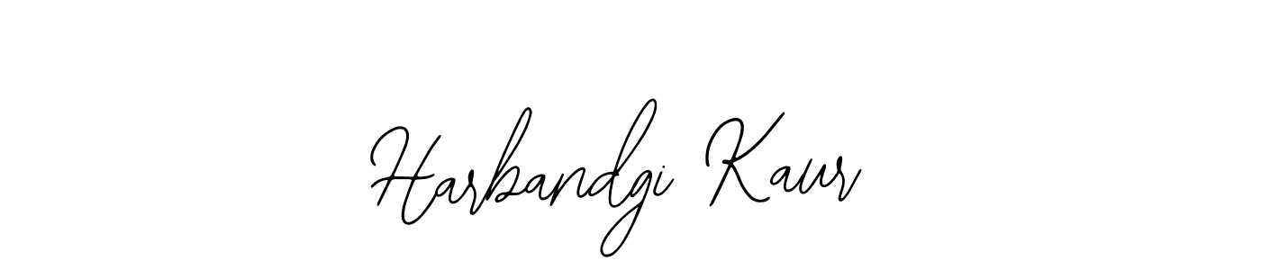 You should practise on your own different ways (Bearetta-2O07w) to write your name (Harbandgi Kaur) in signature. don't let someone else do it for you. Harbandgi Kaur signature style 12 images and pictures png