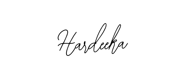 Design your own signature with our free online signature maker. With this signature software, you can create a handwritten (Bearetta-2O07w) signature for name Hardeeka. Hardeeka signature style 12 images and pictures png