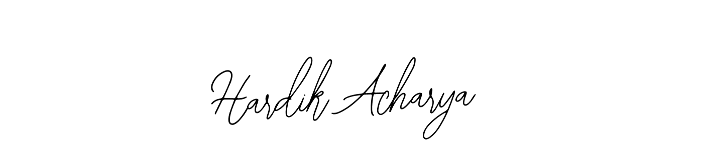 How to make Hardik Acharya signature? Bearetta-2O07w is a professional autograph style. Create handwritten signature for Hardik Acharya name. Hardik Acharya signature style 12 images and pictures png