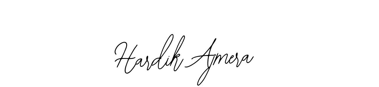 The best way (Bearetta-2O07w) to make a short signature is to pick only two or three words in your name. The name Hardik Ajmera include a total of six letters. For converting this name. Hardik Ajmera signature style 12 images and pictures png