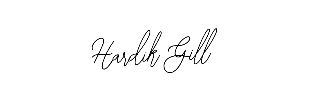 You should practise on your own different ways (Bearetta-2O07w) to write your name (Hardik Gill) in signature. don't let someone else do it for you. Hardik Gill signature style 12 images and pictures png