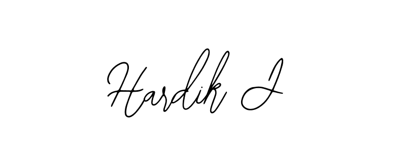 Hardik J stylish signature style. Best Handwritten Sign (Bearetta-2O07w) for my name. Handwritten Signature Collection Ideas for my name Hardik J. Hardik J signature style 12 images and pictures png