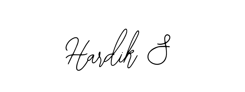 Use a signature maker to create a handwritten signature online. With this signature software, you can design (Bearetta-2O07w) your own signature for name Hardik S. Hardik S signature style 12 images and pictures png