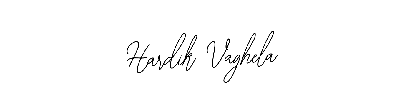 How to make Hardik Vaghela name signature. Use Bearetta-2O07w style for creating short signs online. This is the latest handwritten sign. Hardik Vaghela signature style 12 images and pictures png