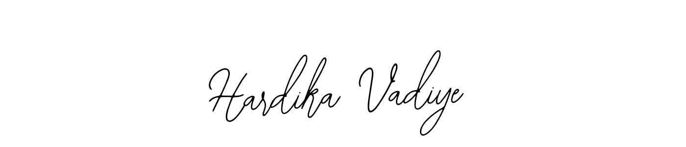 Also You can easily find your signature by using the search form. We will create Hardika Vadiye name handwritten signature images for you free of cost using Bearetta-2O07w sign style. Hardika Vadiye signature style 12 images and pictures png