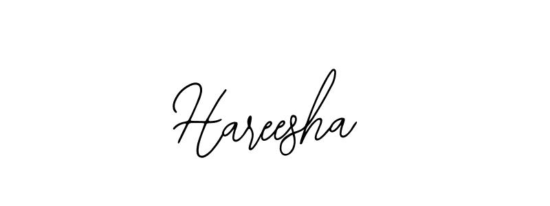 Design your own signature with our free online signature maker. With this signature software, you can create a handwritten (Bearetta-2O07w) signature for name Hareesha. Hareesha signature style 12 images and pictures png