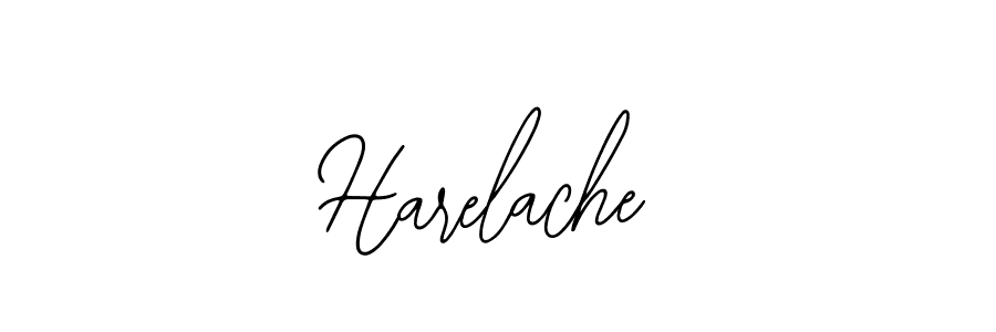 The best way (Bearetta-2O07w) to make a short signature is to pick only two or three words in your name. The name Harelache include a total of six letters. For converting this name. Harelache signature style 12 images and pictures png