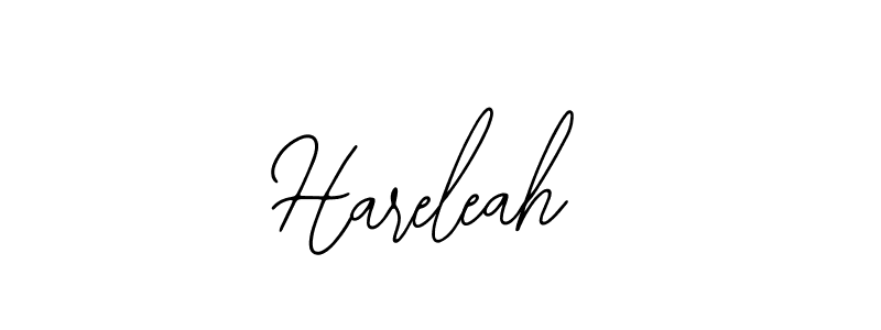 Bearetta-2O07w is a professional signature style that is perfect for those who want to add a touch of class to their signature. It is also a great choice for those who want to make their signature more unique. Get Hareleah name to fancy signature for free. Hareleah signature style 12 images and pictures png