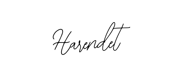 How to make Harendet signature? Bearetta-2O07w is a professional autograph style. Create handwritten signature for Harendet name. Harendet signature style 12 images and pictures png
