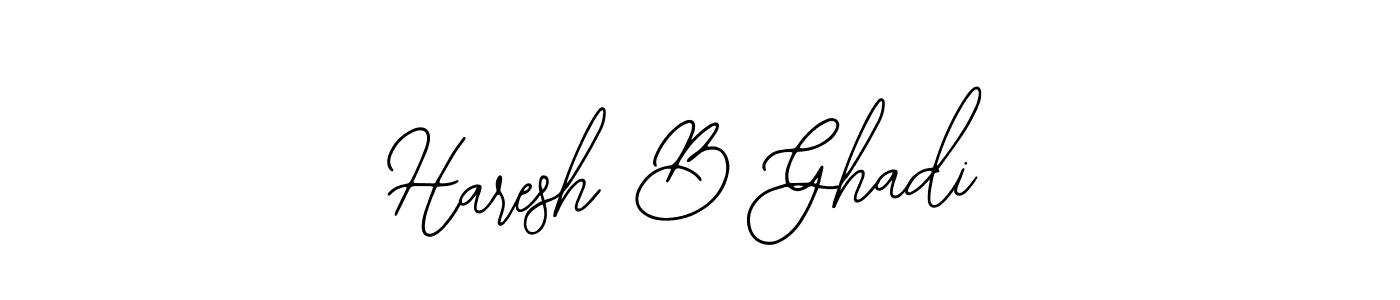 How to make Haresh B Ghadi signature? Bearetta-2O07w is a professional autograph style. Create handwritten signature for Haresh B Ghadi name. Haresh B Ghadi signature style 12 images and pictures png