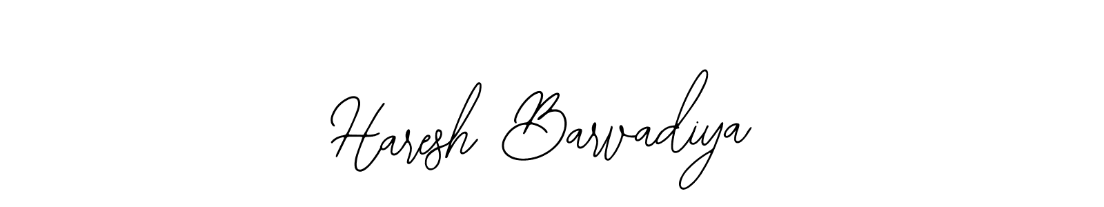 How to make Haresh Barvadiya name signature. Use Bearetta-2O07w style for creating short signs online. This is the latest handwritten sign. Haresh Barvadiya signature style 12 images and pictures png