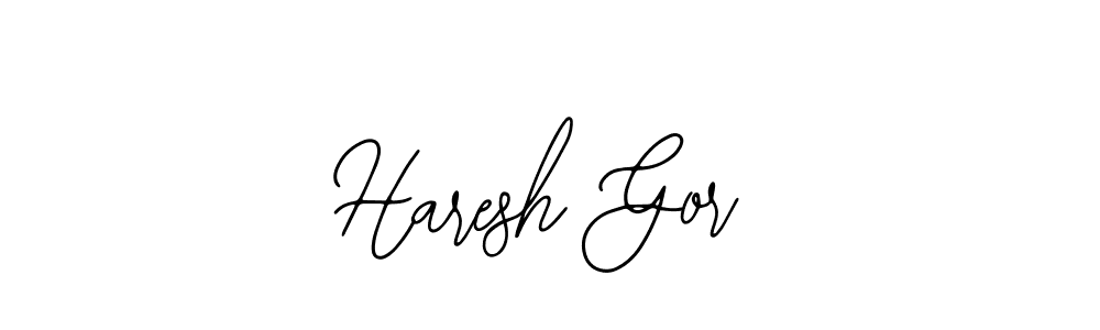 Design your own signature with our free online signature maker. With this signature software, you can create a handwritten (Bearetta-2O07w) signature for name Haresh Gor. Haresh Gor signature style 12 images and pictures png