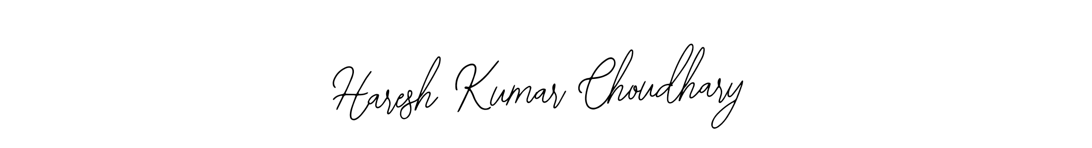 Use a signature maker to create a handwritten signature online. With this signature software, you can design (Bearetta-2O07w) your own signature for name Haresh Kumar Choudhary. Haresh Kumar Choudhary signature style 12 images and pictures png