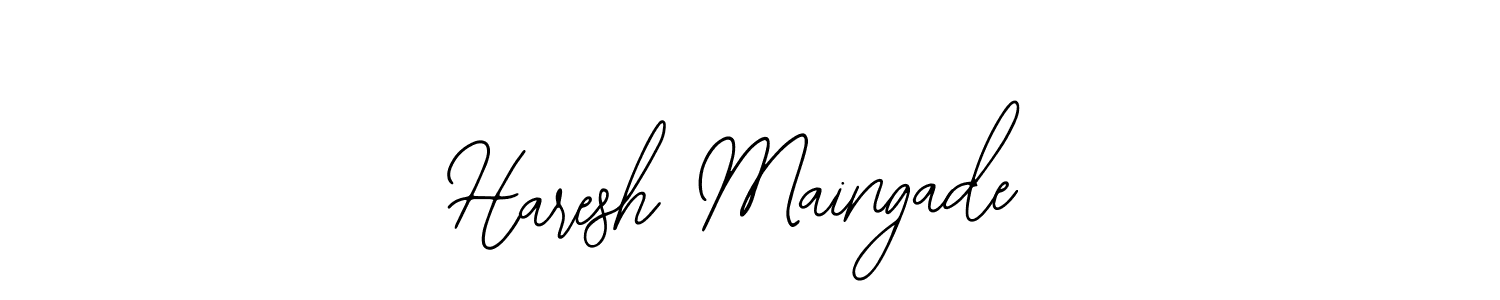 Create a beautiful signature design for name Haresh Maingade. With this signature (Bearetta-2O07w) fonts, you can make a handwritten signature for free. Haresh Maingade signature style 12 images and pictures png
