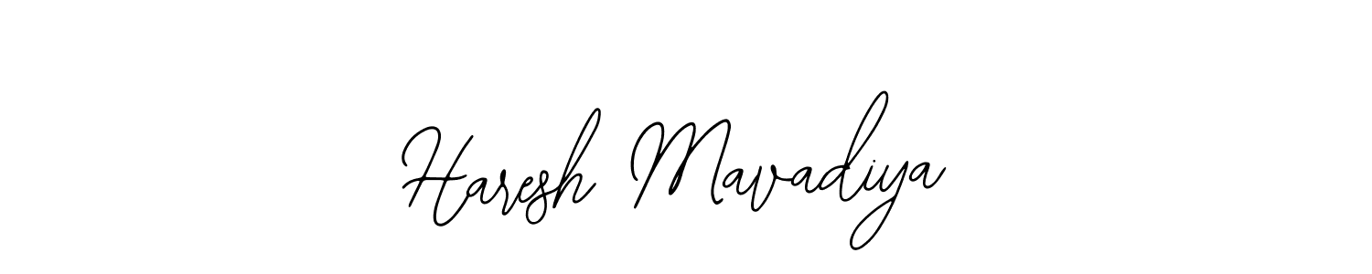 How to make Haresh Mavadiya name signature. Use Bearetta-2O07w style for creating short signs online. This is the latest handwritten sign. Haresh Mavadiya signature style 12 images and pictures png