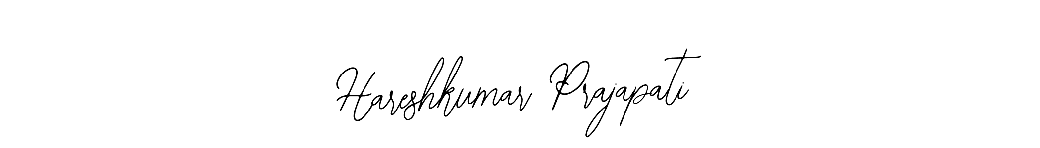 How to make Hareshkumar Prajapati signature? Bearetta-2O07w is a professional autograph style. Create handwritten signature for Hareshkumar Prajapati name. Hareshkumar Prajapati signature style 12 images and pictures png