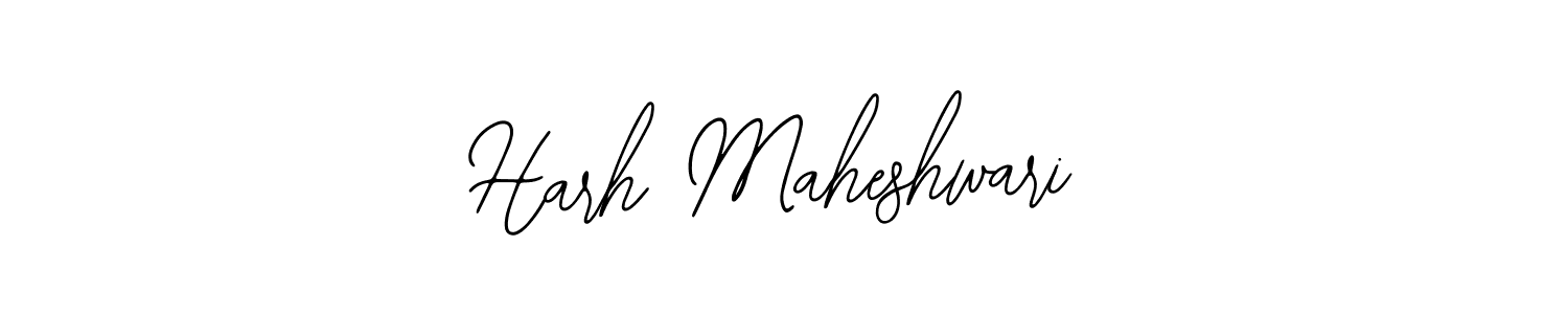 How to make Harh Maheshwari name signature. Use Bearetta-2O07w style for creating short signs online. This is the latest handwritten sign. Harh Maheshwari signature style 12 images and pictures png