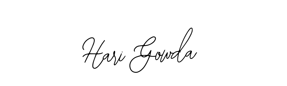 Bearetta-2O07w is a professional signature style that is perfect for those who want to add a touch of class to their signature. It is also a great choice for those who want to make their signature more unique. Get Hari Gowda name to fancy signature for free. Hari Gowda signature style 12 images and pictures png