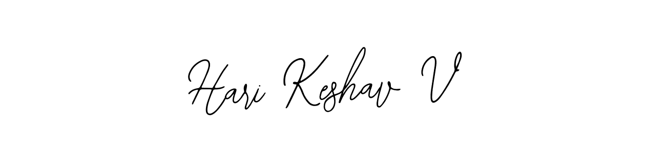 Design your own signature with our free online signature maker. With this signature software, you can create a handwritten (Bearetta-2O07w) signature for name Hari Keshav V. Hari Keshav V signature style 12 images and pictures png