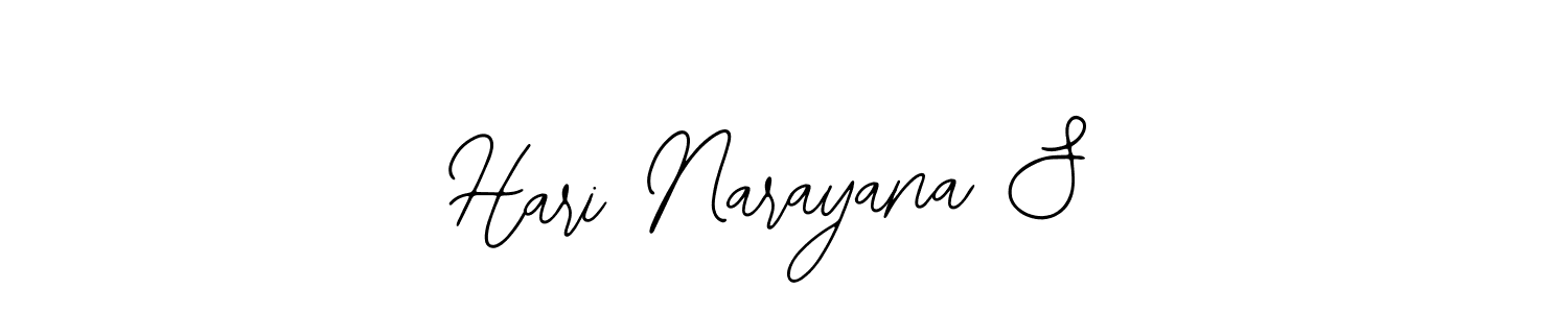 The best way (Bearetta-2O07w) to make a short signature is to pick only two or three words in your name. The name Hari Narayana S include a total of six letters. For converting this name. Hari Narayana S signature style 12 images and pictures png