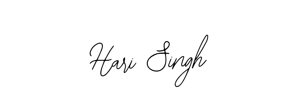 You should practise on your own different ways (Bearetta-2O07w) to write your name (Hari Singh) in signature. don't let someone else do it for you. Hari Singh signature style 12 images and pictures png