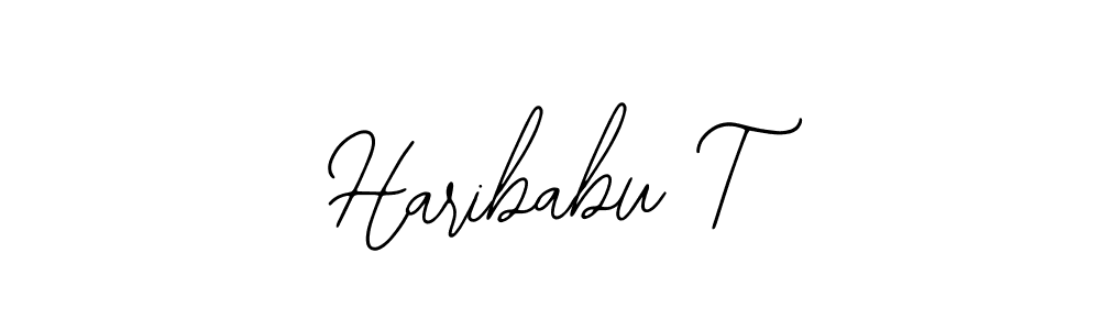 Create a beautiful signature design for name Haribabu T. With this signature (Bearetta-2O07w) fonts, you can make a handwritten signature for free. Haribabu T signature style 12 images and pictures png