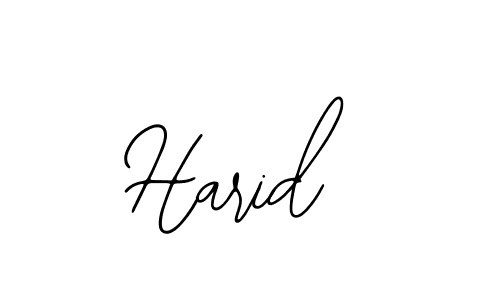 Use a signature maker to create a handwritten signature online. With this signature software, you can design (Bearetta-2O07w) your own signature for name Harid. Harid signature style 12 images and pictures png