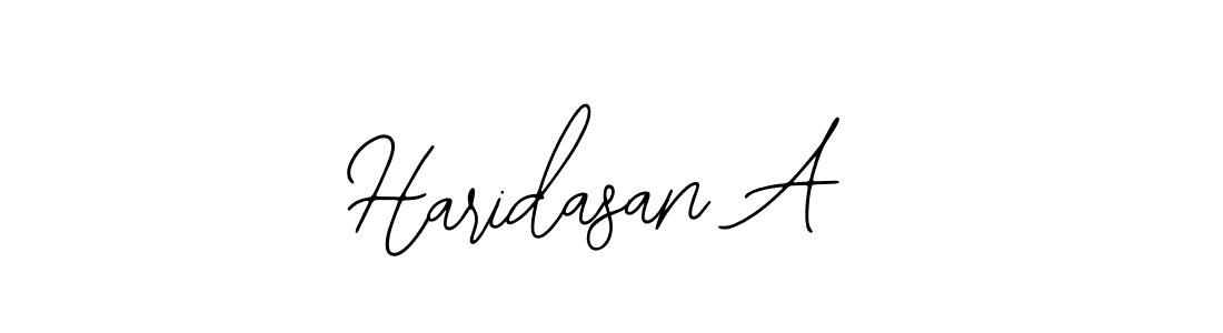 Use a signature maker to create a handwritten signature online. With this signature software, you can design (Bearetta-2O07w) your own signature for name Haridasan A. Haridasan A signature style 12 images and pictures png