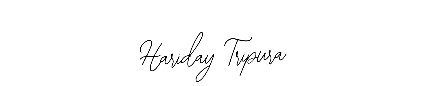 Use a signature maker to create a handwritten signature online. With this signature software, you can design (Bearetta-2O07w) your own signature for name Hariday Tripura. Hariday Tripura signature style 12 images and pictures png