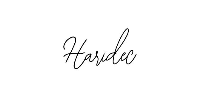How to make Haridec name signature. Use Bearetta-2O07w style for creating short signs online. This is the latest handwritten sign. Haridec signature style 12 images and pictures png
