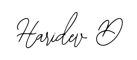 The Bearetta-2O07w font gives name Haridev D a signature that looks effortless yet distinguished. Download high-res PNG instantly. Haridev D signature style 12 images and pictures png